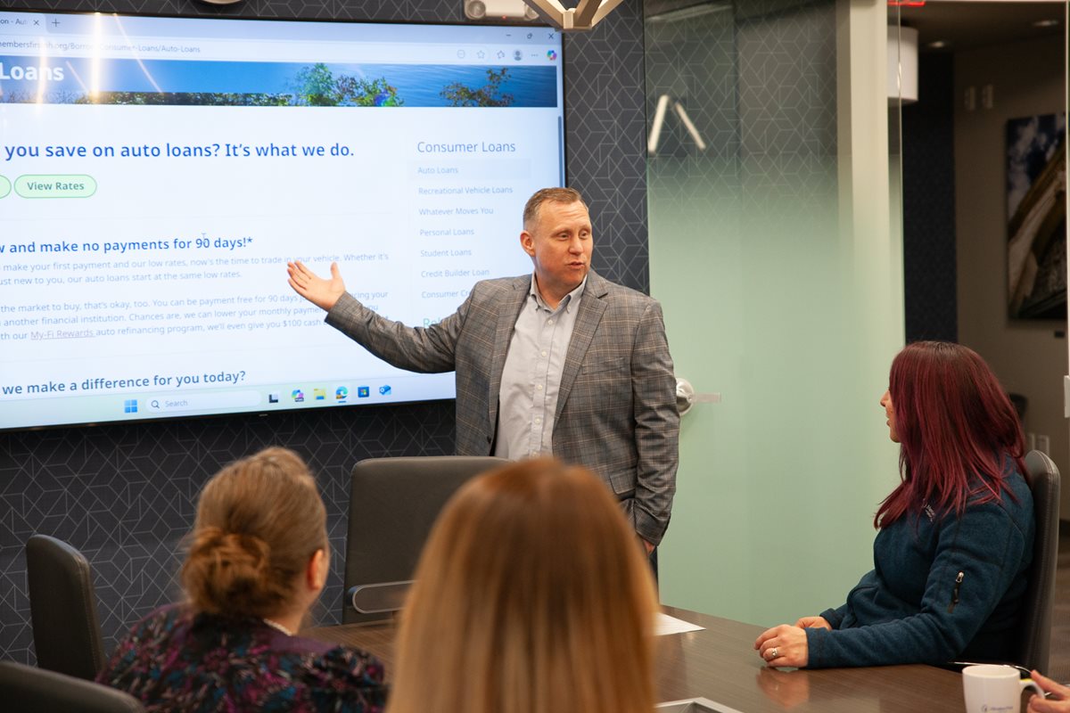 CEO Courtney Fifield Presents to MFCU Team